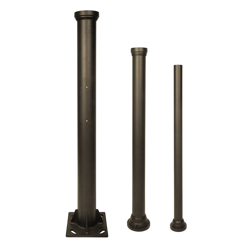 Westgate Mfg D1 Series Decorative Pole, 144 In., 3-Piece, 2.36 In. Tenon, Bronze, POL-D1-144-3PC-BR