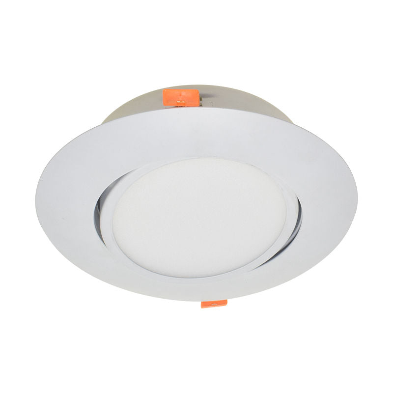 Westgate Mfg 6 In. Round Adjustable Slim Recessed Light, 12W, CCT Selectable, CRI90, Dimmable, White, RSL6-ADJ-G2-MCT5