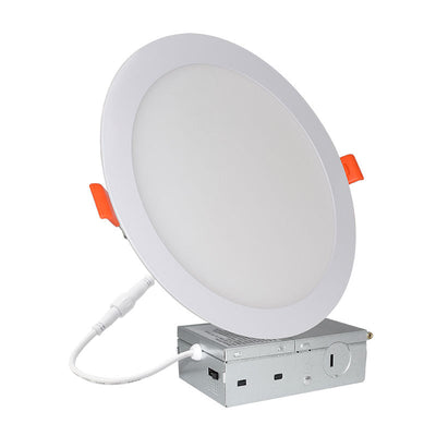 Westgate Mfg RSL8 Slim Recessed Light, 18W, 5000K, Dimmable, 120VAC, White, RSL8-50K