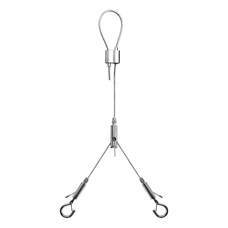 Westgate Mfg Adjustable Single Suspension Cable, 10 ft, 1/16 in, Y Hook Ends, SCL-GSY110