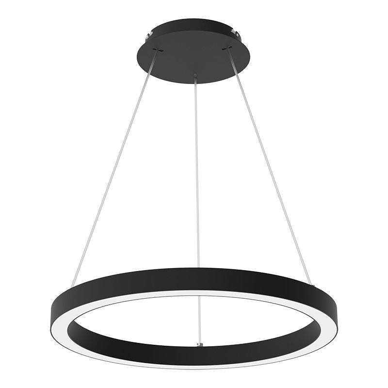 Westgate Mfg Round Chandelier, 80/120W, CCT Selectable, CRI90, 0-10V, Black, SRC-D36UD-MCTP-BK