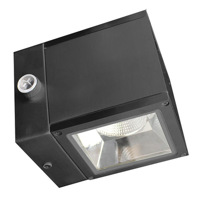 Westgate Mfg WMQ5 Up-Down Cube Wall Light, 6/12/15/18W, CCT Selectable, TRIAC & 0-10V Dimmable, Photocell, Black, WMQ5-UDL-MCTP-BK-P