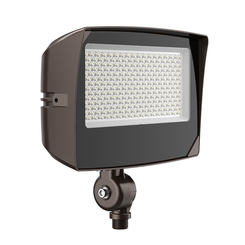 Westgate Mfg LF4MAX MAX FLOOD, 45/60/80W, CCT Selectable, 0-10V, Knuckle Mount, Bronze, LF4MAX-MD-45-80W-MCTPB-KN-P