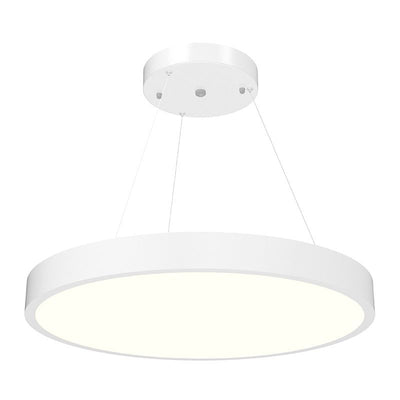 Westgate Mfg SCR-48D Architectural Round Suspended Pendant, 60/80/100W, CCT Selectable, CRI80, 0-10V Dimmable, 48 In., White, SCR-48D-MCTP-D