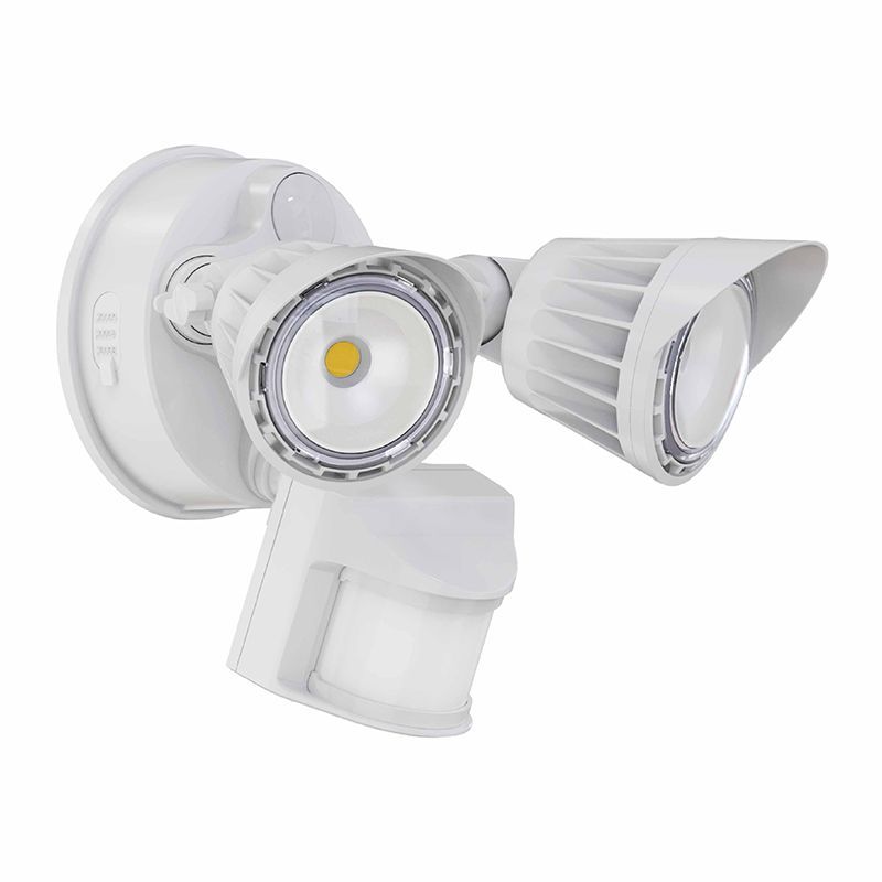 Westgate Mfg LED Security Light, 20W, 5000K, PIR Sensor, 180° Detection, White, SL-20W-50K-WH-P
