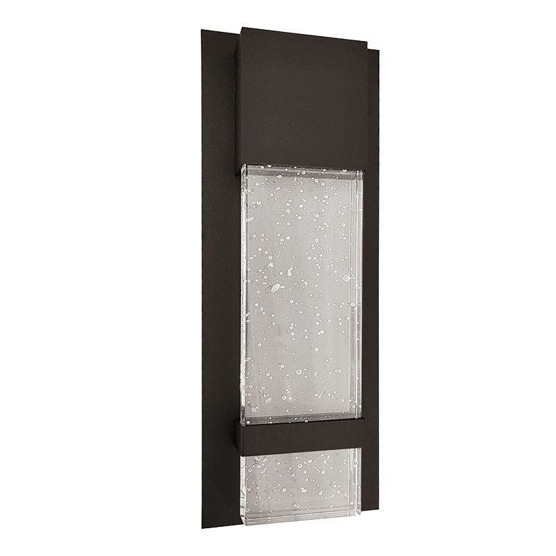 Westgate Mfg Seeded Glass Wall Light, 15W, CCT Selectable, 120-277V, TRIAC/0-10V Dimming, Oil-Rubbed Bronze, LRS-SG1-MCT-DD-ORB