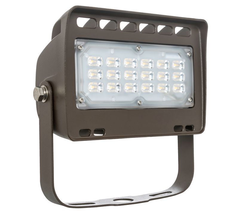 Westgate Mfg LF4 Architectural Flood Light, 30W, 3000K, CRI82, 0-10V Dimmable, IP65, Dark Bronze, LF4-30WW-TR