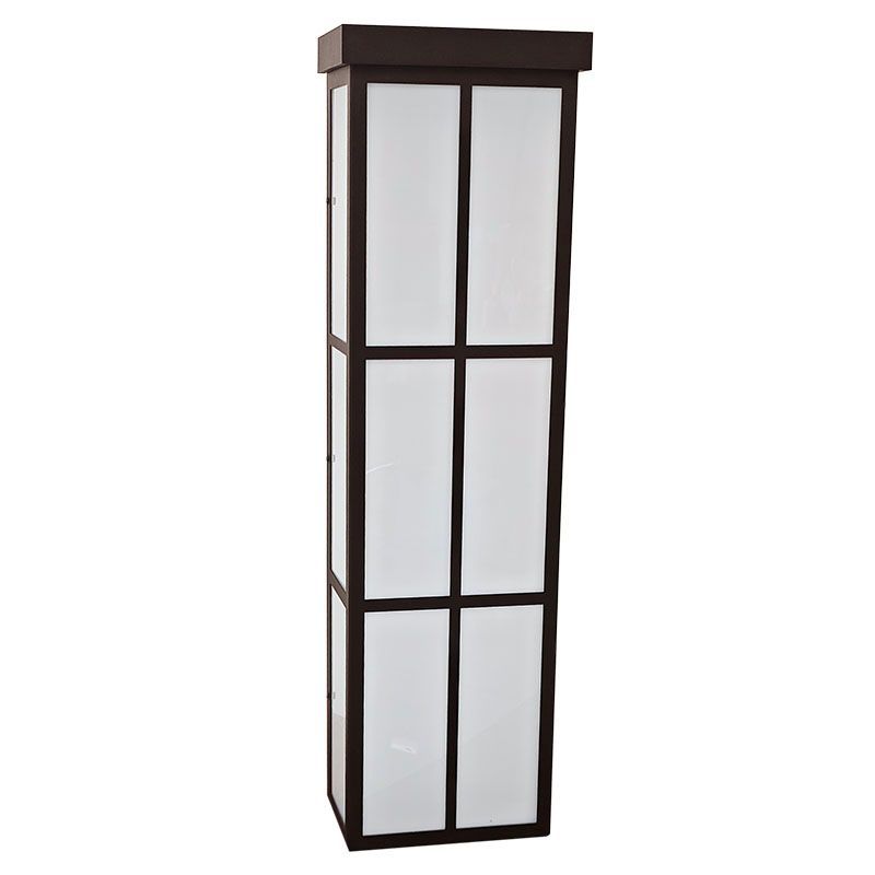Westgate Mfg Shoji Window Sconce, 18/24/30W, CCT Selectable, 120-277V, TRIAC & 0-10V Dimming, Oil-Rubbed Bronze, LRS-SH-24-MCTP-DD-ORB