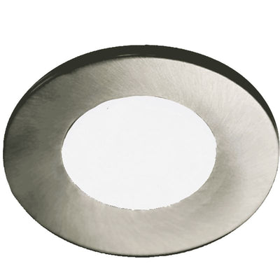 Westgate PL12 3" LED Slim Puck Light - 2W - 3000K - 120 Lumens - 12V - Brushed Nickel, PL12-30K-BN