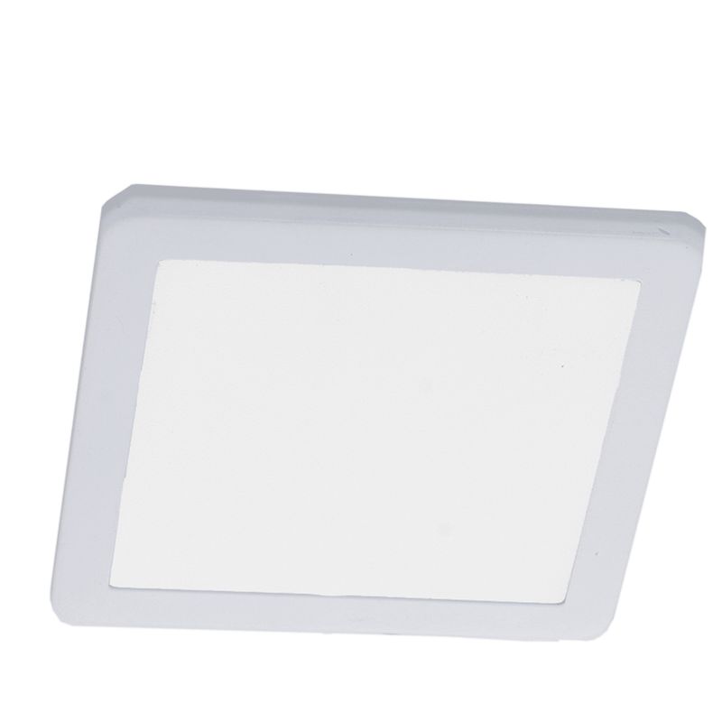Westgate PL12S 4" LED Square Slim Puck Light - 3.5W - 5000K - 230 Lumens - 12V - White, PL12S-50K-WH