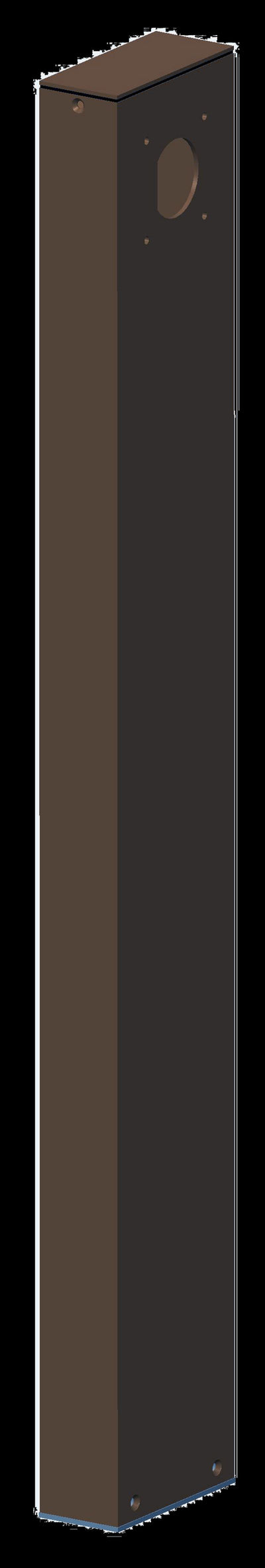 Westgate Mfg One-Side Post, 18 In., Dark Bronze, WMS-POST1-18