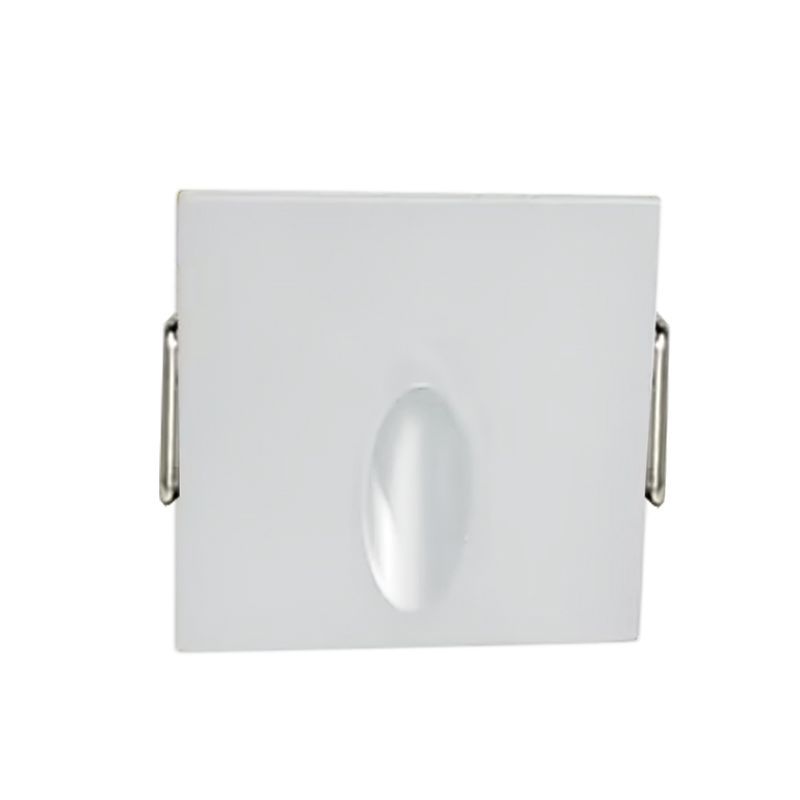 Westgate Mfg Mini Square Step Light, 2W, 12V, 3000K, White, SLM-S1-12V-30K-WH