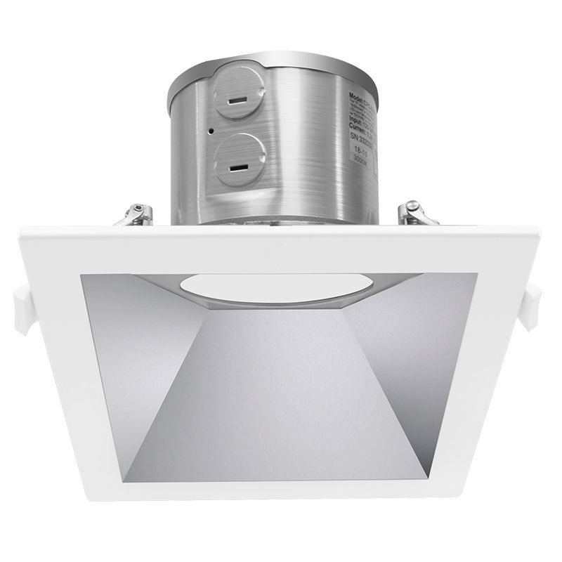 Westgate Mfg CRLC6 Commercial Recessed Light, 10/15/20W, CCT Selectable, 0-10V Dimmable, White, CRLC6-20W-MCTP-S-D-WH