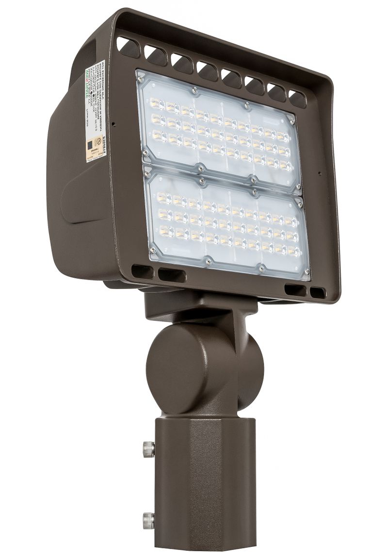 Westgate Mfg LF4 Architectural Flood Light, 80W, 3000K, 0-10V Dimmable, IP65, Dark Bronze, LF4-80WW-SF