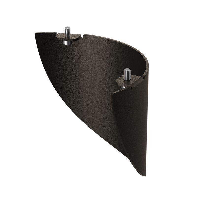 Westgate G4 Bollard 180-Degree Glare Shield, Bronze, BOL-G4-GSH-01-BR