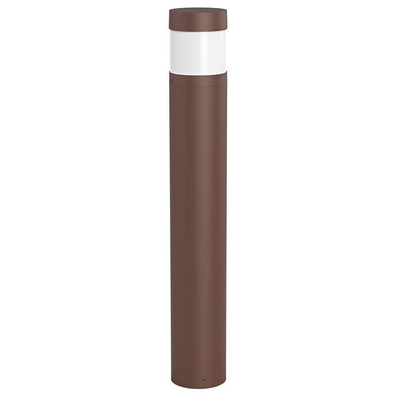 Westgate Mfg Bollard 42 In. Round Flat Top, 12-22W, CCT Selectable, 0-10V, Bronze, BOL-42-R-C-F-MCTP-BR