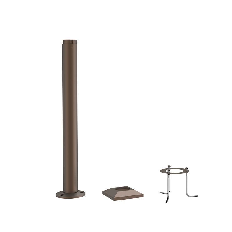 Westgate Mfg Bollard Pole System 3 Ft. Base, Bronze, BPS-BASE-3FT