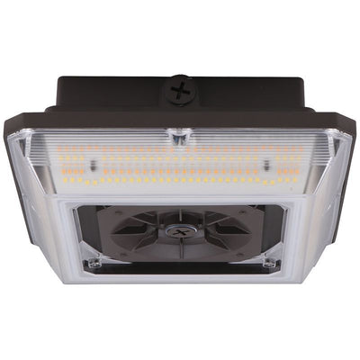 Westgate Mfg CAX Canopy Garage Light, Angled Beam, 60/75/90W, CCT Selectable, 0-10V, White, CAX-60-90W-MCTP-SR