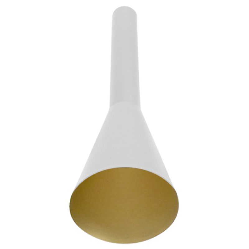 Westgate Mfg CMC2 Decorative Cone Reflector, White and Gold, CMC2-DCR-WG