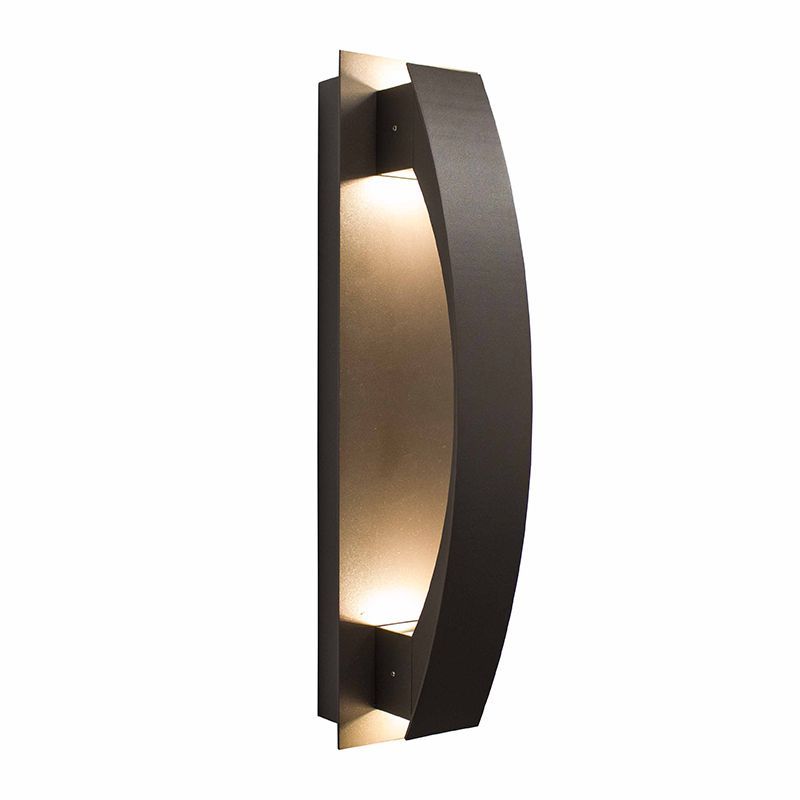 Westgate Mfg Crest Series Wall Sconce, 20W, 3000K, IP65, Dark Bronze, CRE-HL20-01-30K-BR