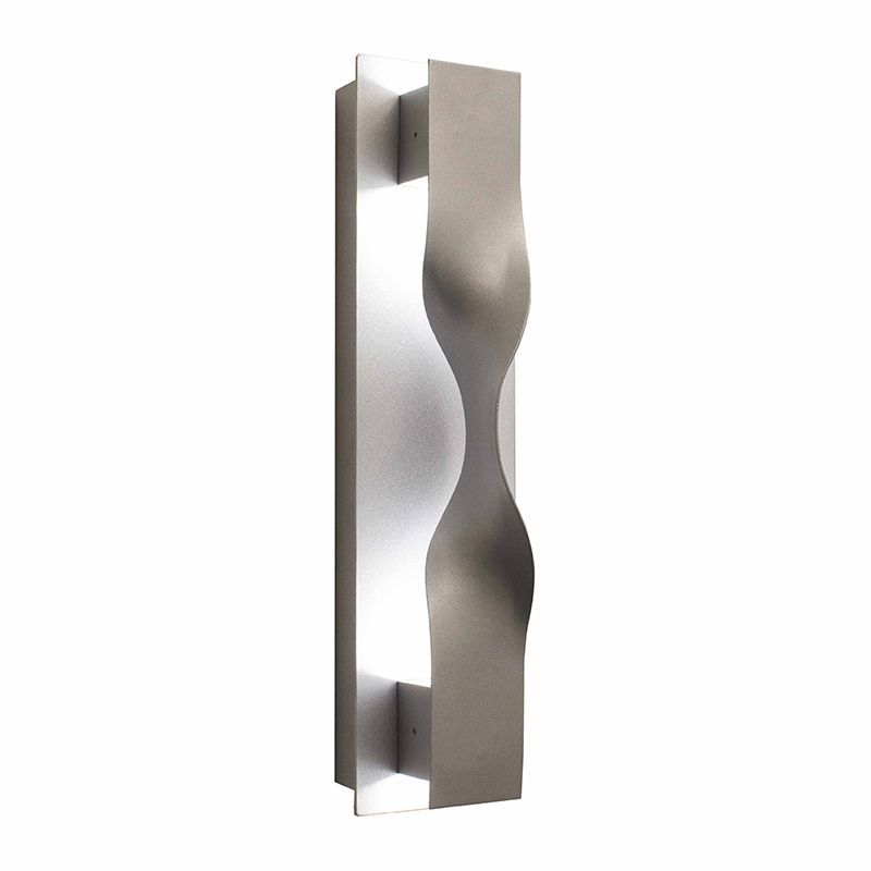 Westgate Mfg Crest Wall Sconce, 10W, 4000K, IP65, Silver, CRE-08-40K-SIL