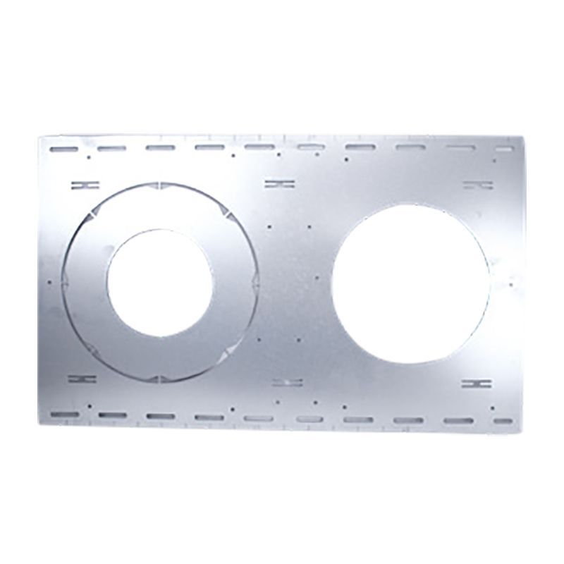 Westgate Mfg CRLE Builder Series Snap-In Recessed Light, Rough-In Plate, Universal, Silver, CRLE-RI-UNV