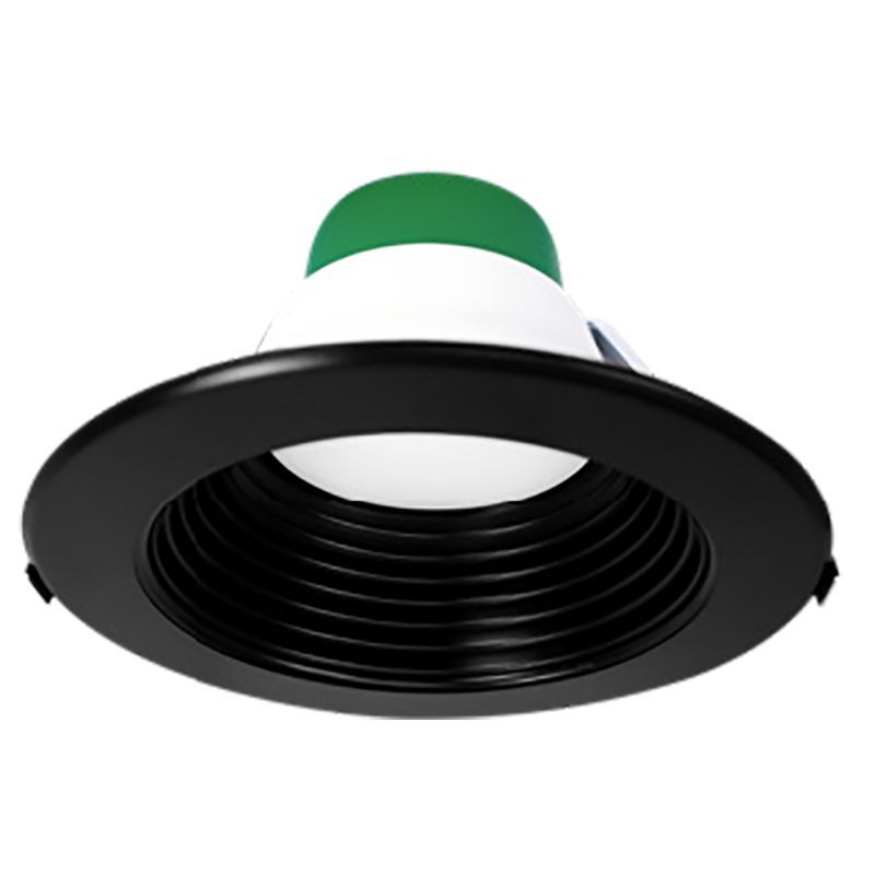 Westgate Mfg Builder Series 10 In. Recessed Light Trim and Ring Set, Black, CRLE10-TRM-BK