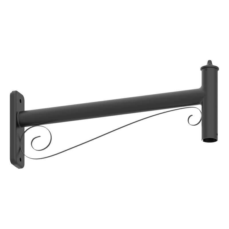 Westgate Mfg DAB Pole Bracket Model B, Flat or Round Poles, Black, DAB-PB-B