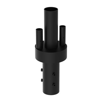 Westgate Mfg Pole-Top Adapter, 3 In., 2 Solar Bell-Light Arms, Black, DAB-SOL-PA3-2