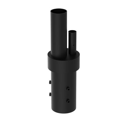Westgate Mfg Pole-Top Adapter, 4 In., 1 Solar Bell-Light Arm, Black, DAB-SOL-PA4-1