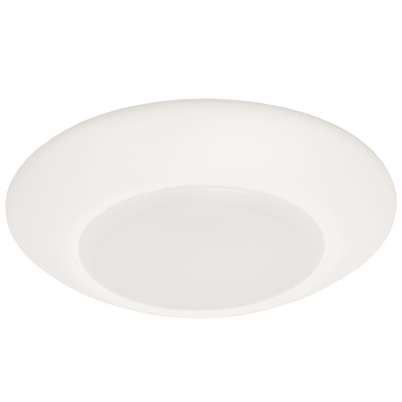 Westgate Mfg DLSN4 Disk Light, 10W, 5000K, TRIAC Dimming, Damp Location, White, DLSN4-50K