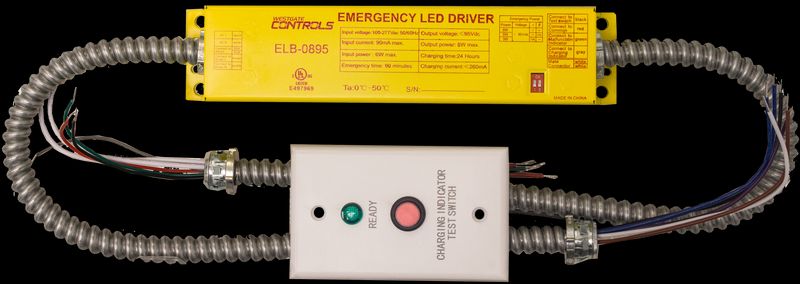 Westgate Mfg LED Emergency Backup System, 8W, 95VDC, Steel, ELB-0895