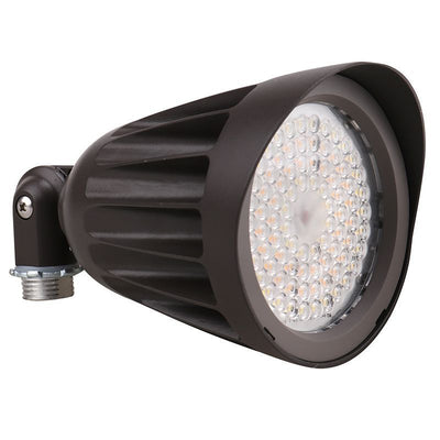Westgate Mfg FLD3 Garden Bullet Light, 25W, CCT Selectable, 0-10V, 1/2 In. Knuckle, Bronze, FLD3-25W-MCT-D-KN