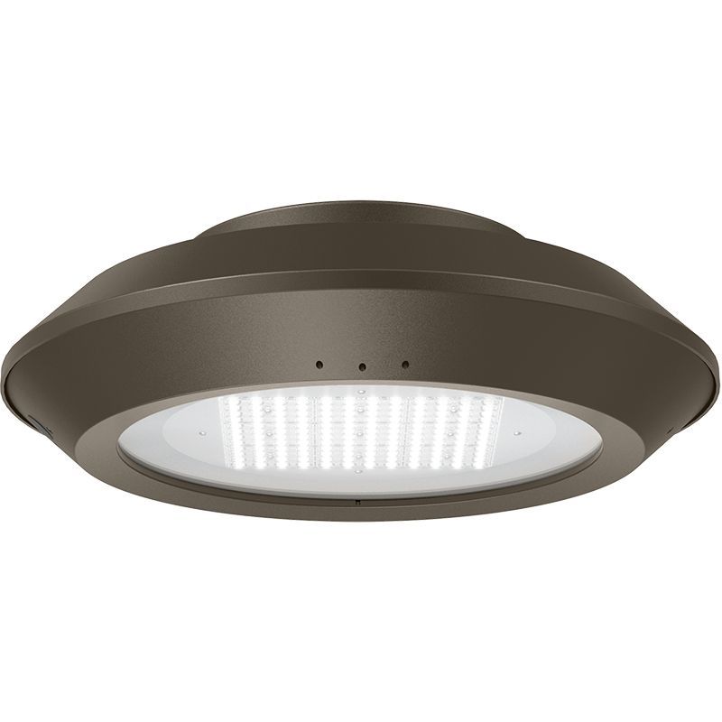 Westgate Mfg GPX Post Disk Light, 18/30/45/60W, CCT Selectable, 0–10V Dimming, 120–277V, Bronze, GPX-18-60W-MCTP-CM