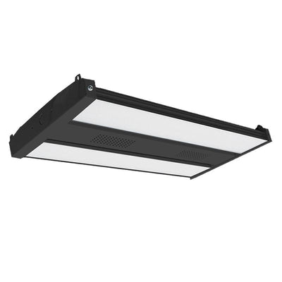 Westgate Mfg LLHB4 G4 Double-Lens Linear High Bay, 80/110/150W, CCT Selectable, 0-10V, 480V, Black, LLHB4-80-150W-MCTP-SR-BK-480V