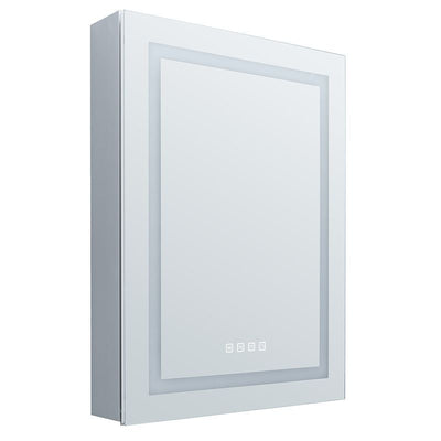 Westgate Mfg LED Medicine Cabinet, 35W, CCT Selectable, CRI90, 120V, Stepless Dimming, 24 x 32 In., Anodised Aluminium, LMIR-MC18-2432-MCT-DF