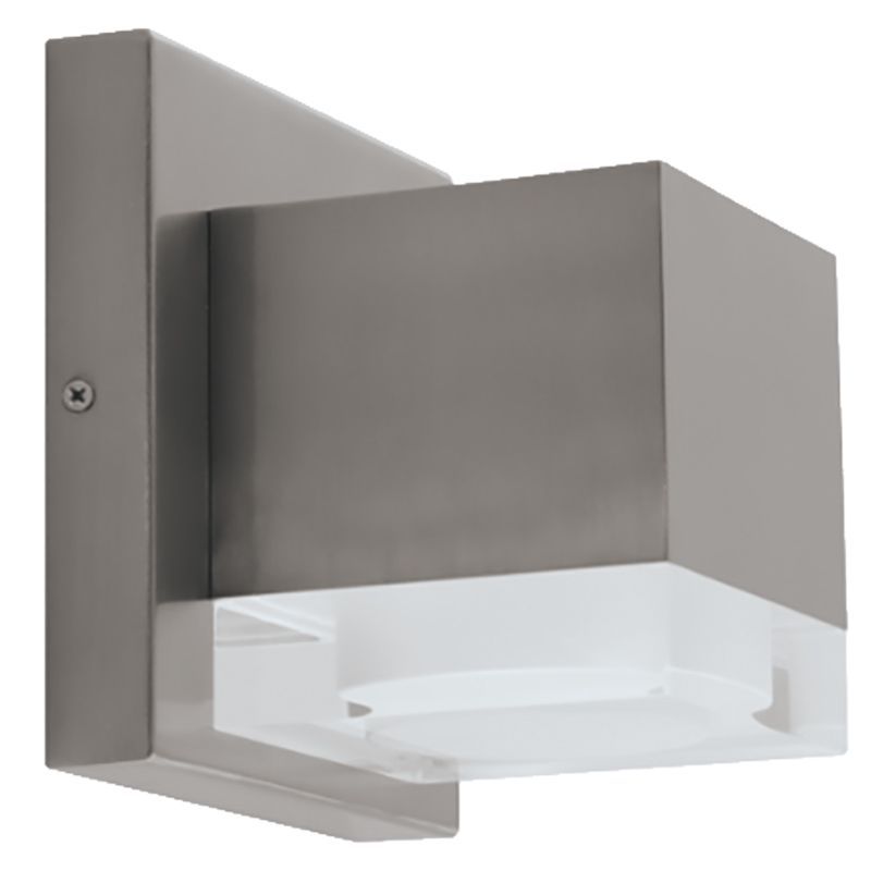 Westgate Mfg LRS Outdoor Wall Light, 10W, CCT Selectable, CRI90, TRIAC Dimming, Brushed Nickel, LRS-J1S-MCT-C90-BN