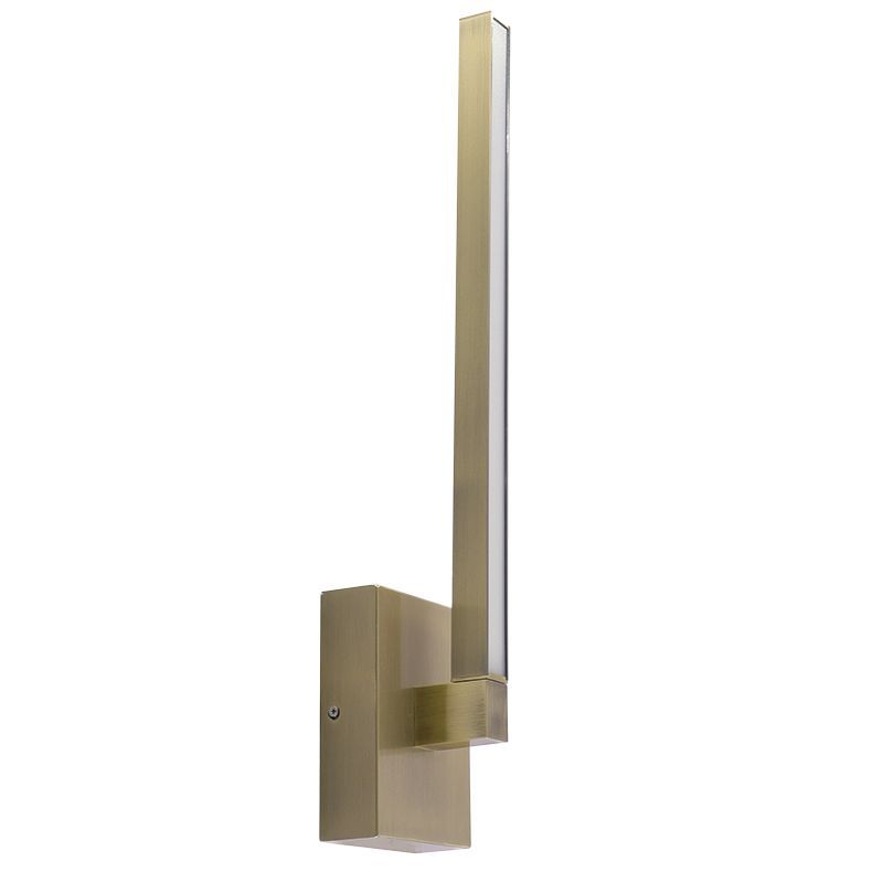 Westgate Mfg LVS Rotatable Slim Vanity Wall Sconce, 21 In., 14W, CCT Selectable, CRI90, TRIAC Dimming, Brushed Brass, LVS-WS-21-MCT5-BB