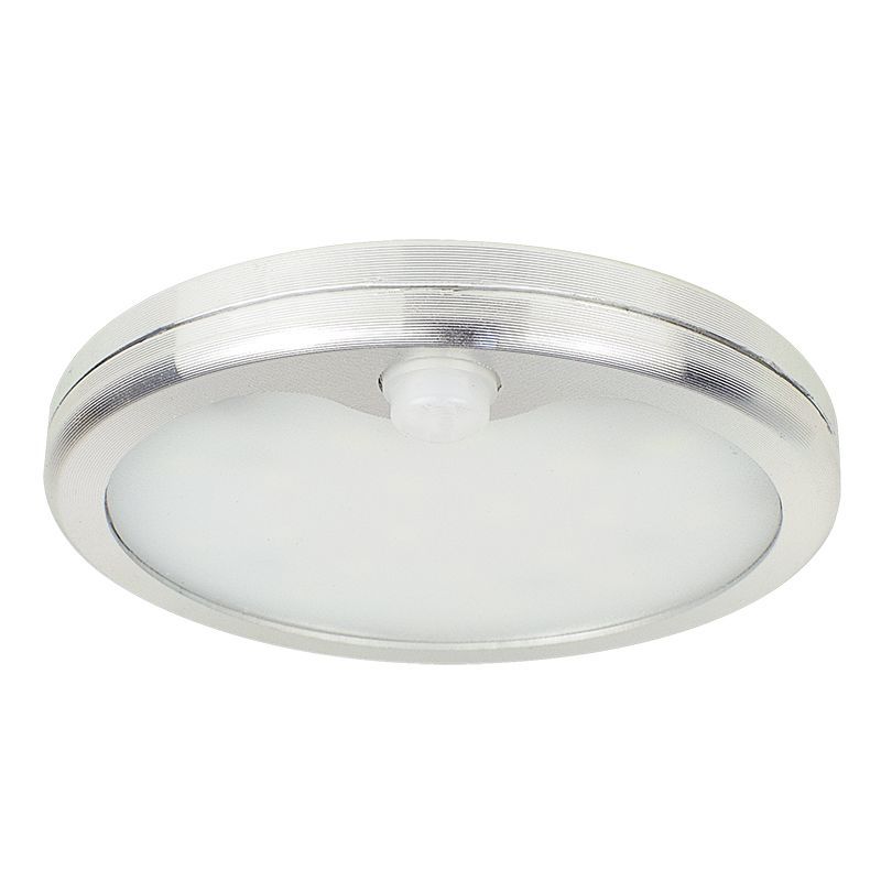 Westgate Mfg Puck Light CCT Selectable with PIR Sensor, 5W, 12VDC, Brushed Nickel, PL12-MCT5-PIR-BN