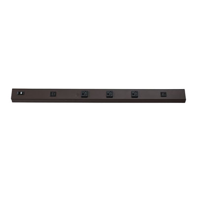 Westgate Mfg Power Strip, 30 In., 3-Receptacle, 2 USB, 20A, Bronze, PSA-30-3R-2U-BR