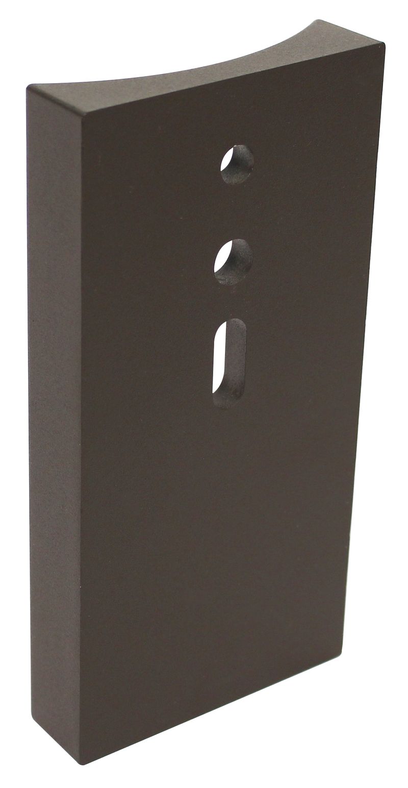 Westgate Mfg Pole Attachment, 4 In. Round Pole, 2 In. Hole Space, Bronze, PSR4