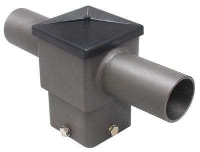 Westgate Mfg Square Twin Horizontal Tenon, 4 In., 180°, Bronze, PSS4T180HTZ
