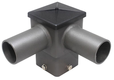 Westgate Mfg Square Twin Horizontal Tenon, 4 In., 90°, Bronze, PSS4T90HTZ