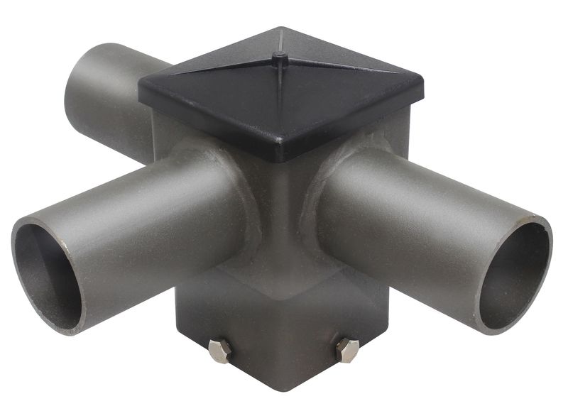 Westgate Mfg Square Triple Horizontal Tenon, 4 In., Bronze, PSS4TR90HTZ