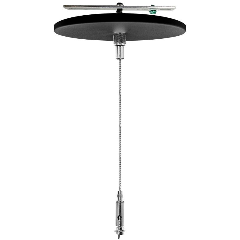Westgate Mfg Single Suspension Canopy Set, 12 Ft., Keyhole End Connector, Black, SCL-CS1-12FT-BK