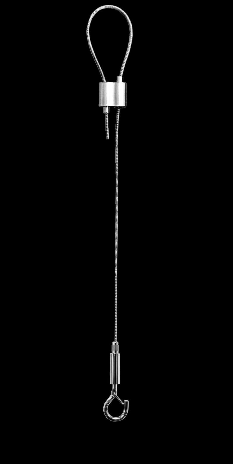 Westgate Mfg Adjustable Single Suspension Cable, 10 ft, 5/64 in, Heavy Duty Hook, White, SCL-GS210
