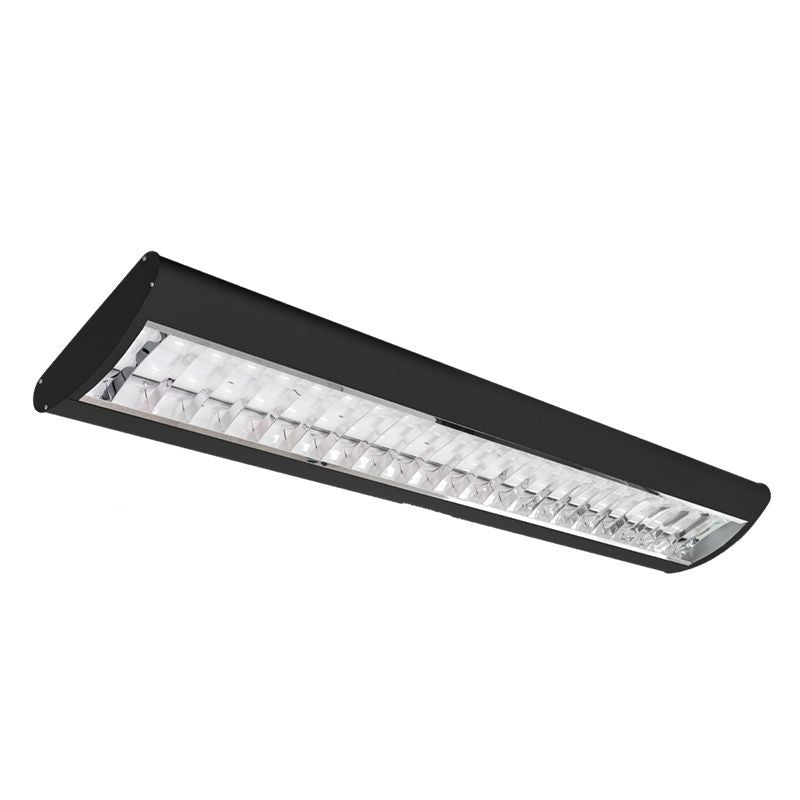 Westgate Mfg SCLP Parabolic Suspended Downlight, 35/40/50W, CCT Selectable, 0-10V Dimmable, Black, SCLP-4FT-50W-MCTP-D-BK