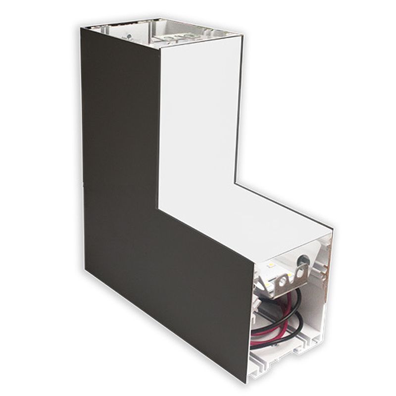 Westgate Mfg SCX 2.75 In. Inside Corner Section, CCT Selectable, White, SCX-IC-MCT4-BK