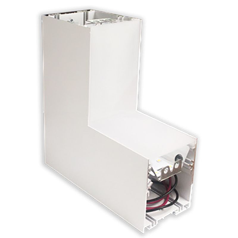 Westgate Mfg SCX 2.75 In. Inside Corner Section, CCT Selectable, 0-10V Dimmable, IP54, White, SCX-IC-MCT4