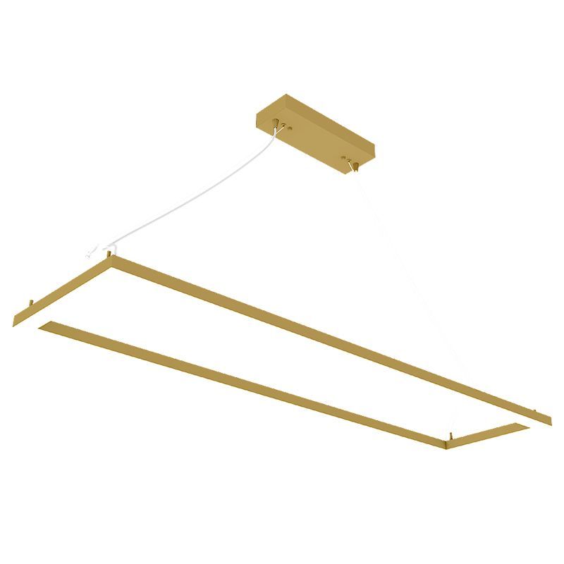 Westgate Mfg Suspended Frame Fixture 1×4, 40/50/60W, CCT Selectable, 0–10V Dimming, Golden, SFL-4FT-60W-MCTP-GD